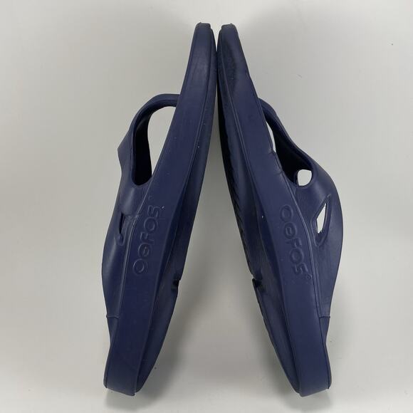 Oofos Ooriginal Flop Flops Mens Size 11, Womens 13 Blue Comfort Recovery Sandal - Picture 6 of 9